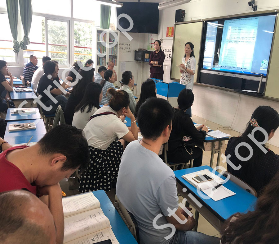 武汉市腾亚科技有限公司86英寸触控液晶一体机在武汉睿升学校